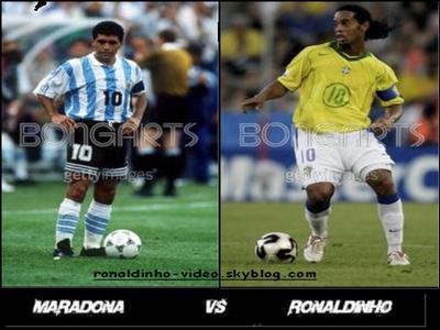 maradona et ronaldinho
